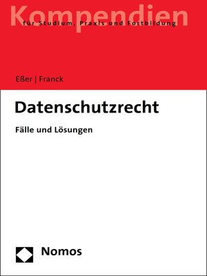 cover image of Datenschutzrecht